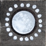 moon, july, new moon, full moon, painting, art, fantasy, mysterious art