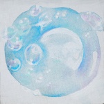 blue moon, july, sky, bubble, water, underwater, new moon, full moon, painting, art, fantasy, mysterious art
